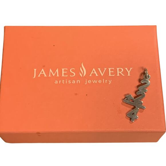 James Avery Charm or Pendant Sterling Silver 2+2=4 Math Retired - Picture 5 of 5